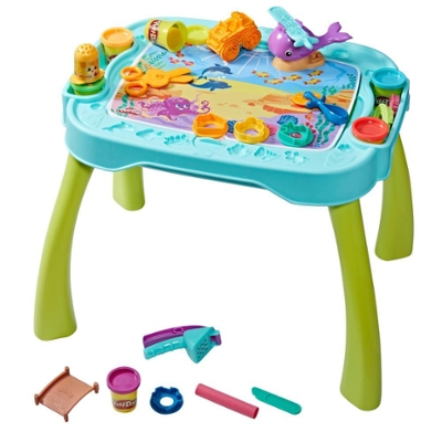  Play-Doh Fun Tub Playset, Starter Set for Kids with Storage, 18  Tools, 5 Non-Toxic Colors, Preschool Toys, Ages 3+ ( Exclusive)