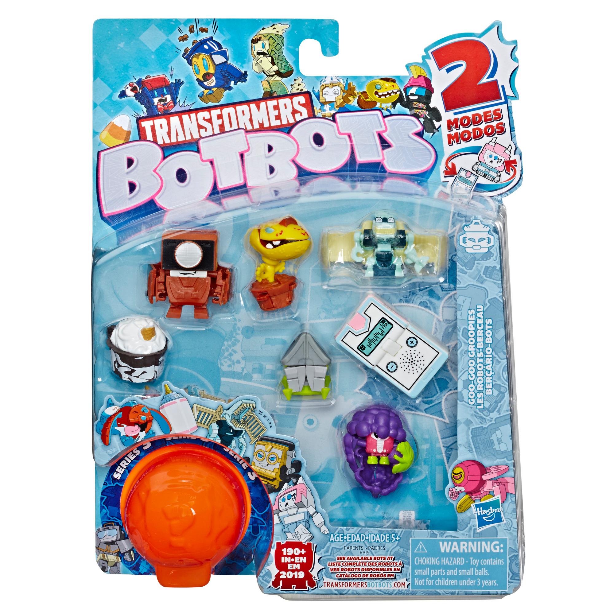 Transformers botbots serie 3 Goo-Goo groupies 8 Paquete De Figuras De Béisbol Nuevo 