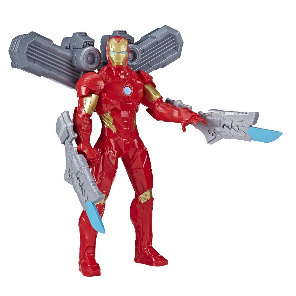Marvel Avengers Olympus Series Iron Man Action Figure, 9.5-Inch Scale Action Figure Toy, Includes 3 Premium Accessories, For Kids Ages 4 And Up