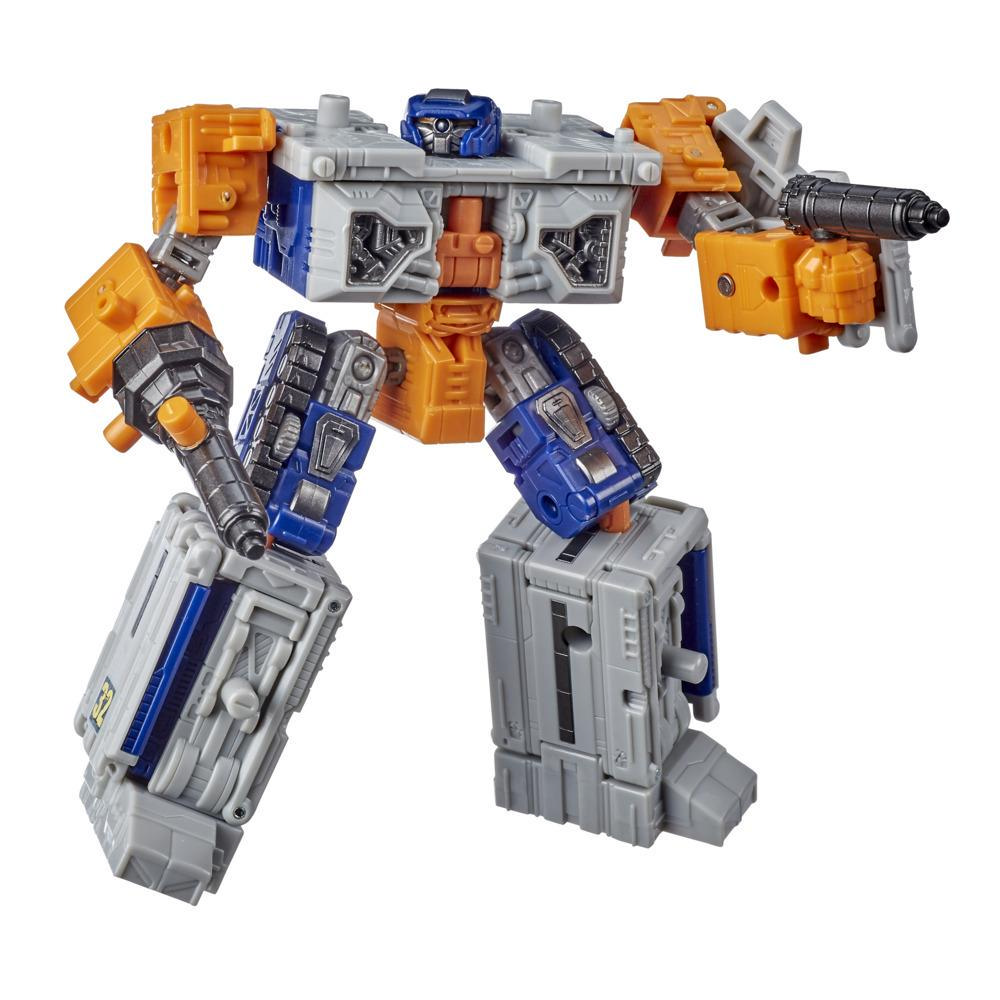 Transformers Toys Generations War for Cybertron: Earthrise Deluxe WFC-E18 Airwave Modulator Figure, 5.5-inch