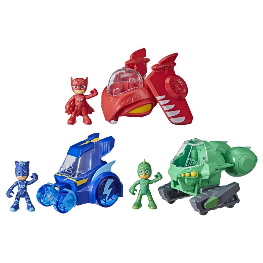 PJ Masks Animal Power Hero Animal Trio Preschool Toy, Action Figure and  Vehicle Set for Kids Ages 3 and Up - PJ Masks