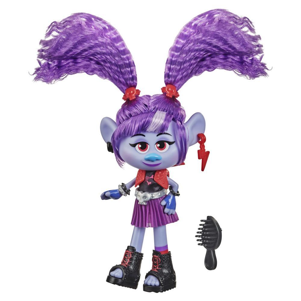 DreamWorks TrollsTopia Rockstar Val Fashion Doll with Outfit and Accessories, Toy for Girls 4 Years and Up