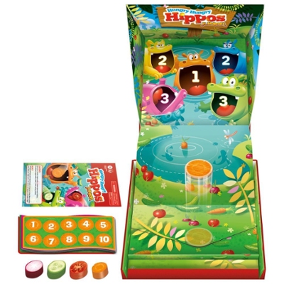 Hungry Hungry Hippos Junior Board Game, Preschool Games, Kids Board Games, Counting & Number Game