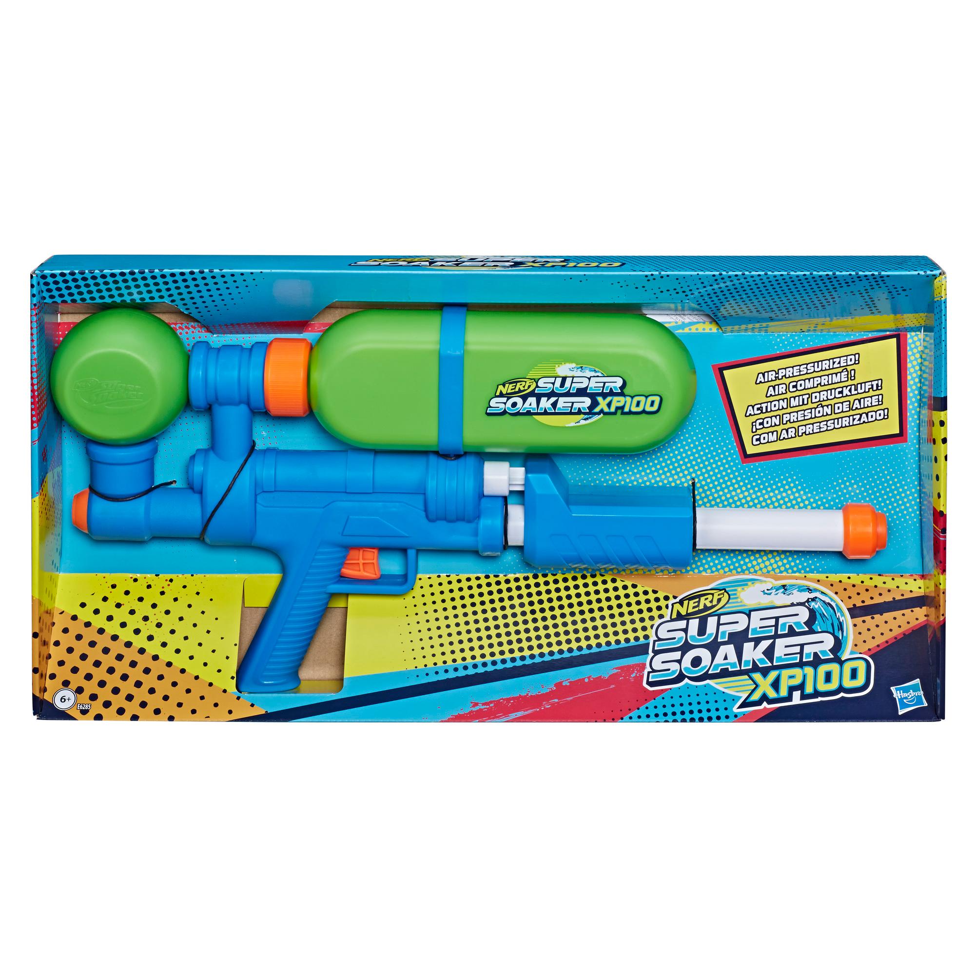 Nerf Super Soaker XP100 Water Blaster -- Air-Pressurized Continuous Blast -- Removable Tank -- For Kids, Teens, Adults