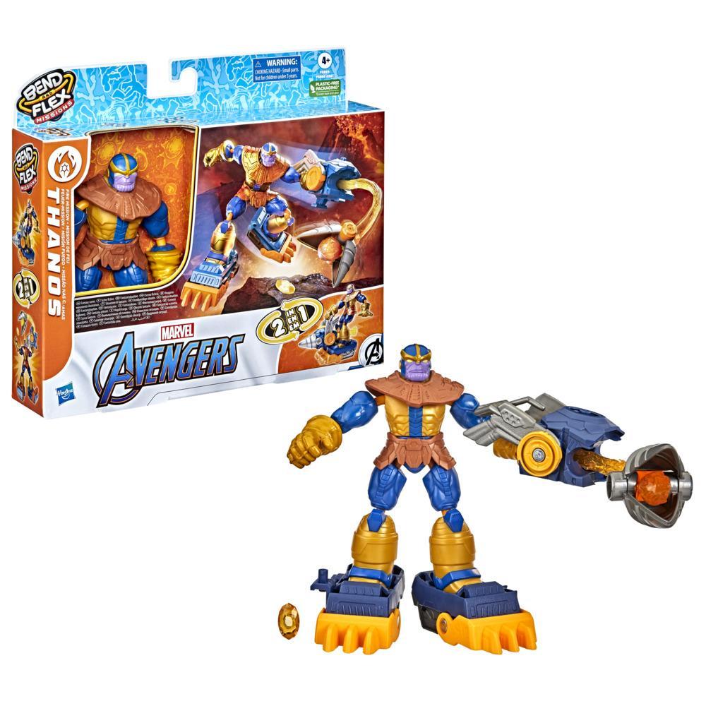 Bend and Flex Marvel Avenger Thanos Stretchable FigureKids 4 gift  H22.9cm 