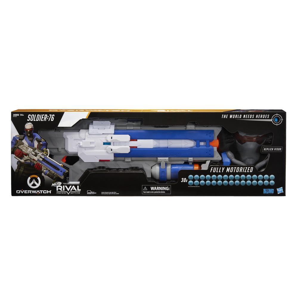 Details about   **Genuine**RARE** Overwatch Soldier 76 Nerf Rival Blaster Includes 30 rounds 