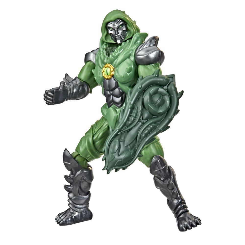 Marvel Avengers Mech Strike Monster Hunters Doctor Doom Toy, 6-Inch-Scale Action Figure, Toys for Kids Ages 4 and Up