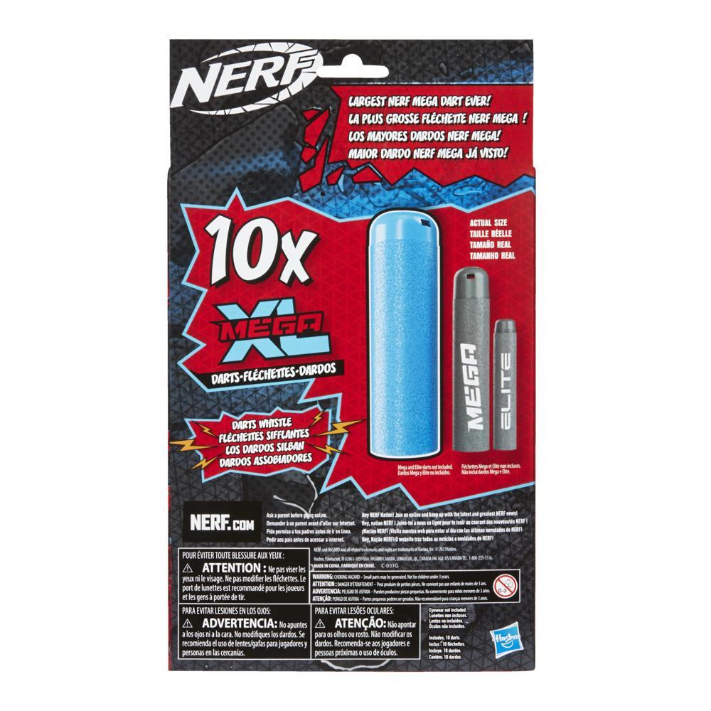 Nerf Mega Dart Refill, Includes 10 Nerf Mega XL Whistler Darts, Largest Nerf Mega Darts Ever, Whistle Sound When Fired Nerf