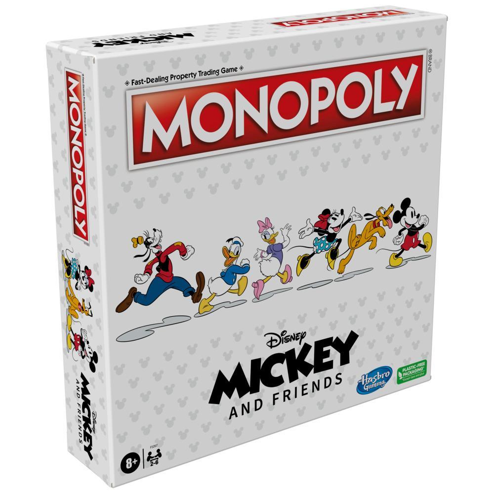 zeven regisseur vice versa Monopoly: Disney Mickey and Friends Edition Board Game, Ages 8+, for Disney  Fans, Exclusive Disney Pins - Monopoly
