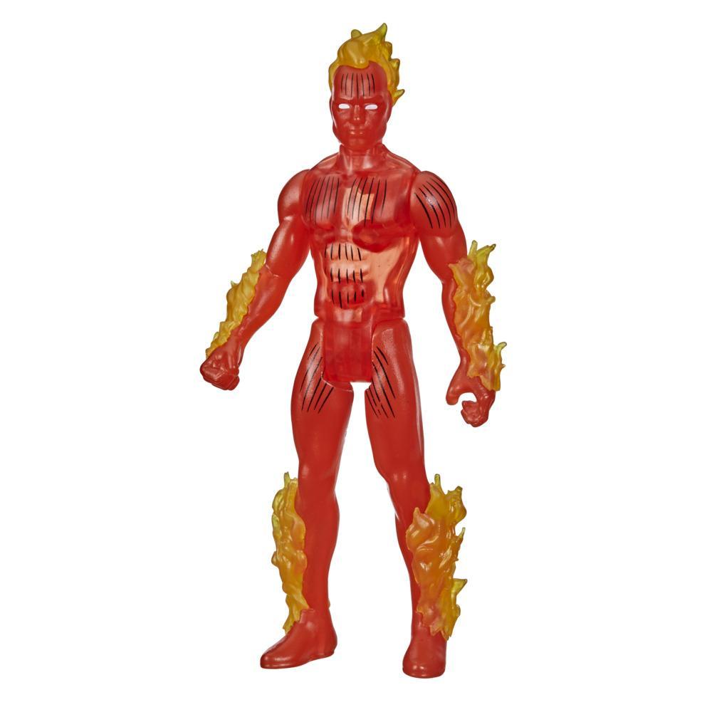 Hasbro Marvel Legends Series 3.75-inch Retro 375 Collection Human Torch Action Figure Toy