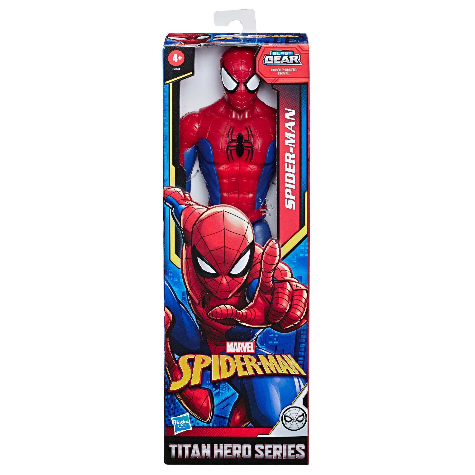 12" Titan Hero Series Marvel the Avengers Black Spiderman Figures PVC Toys 
