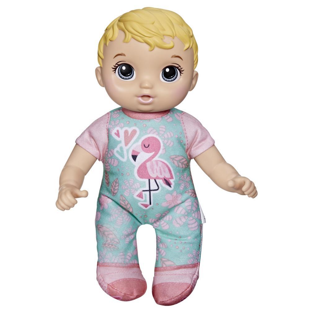 Baby Alive Cute ‘n Cuddly Baby Doll, 9.5-Inch First Baby Doll, Kids 18 Months and Up, Soft Body Washable Toy, Blonde Hair