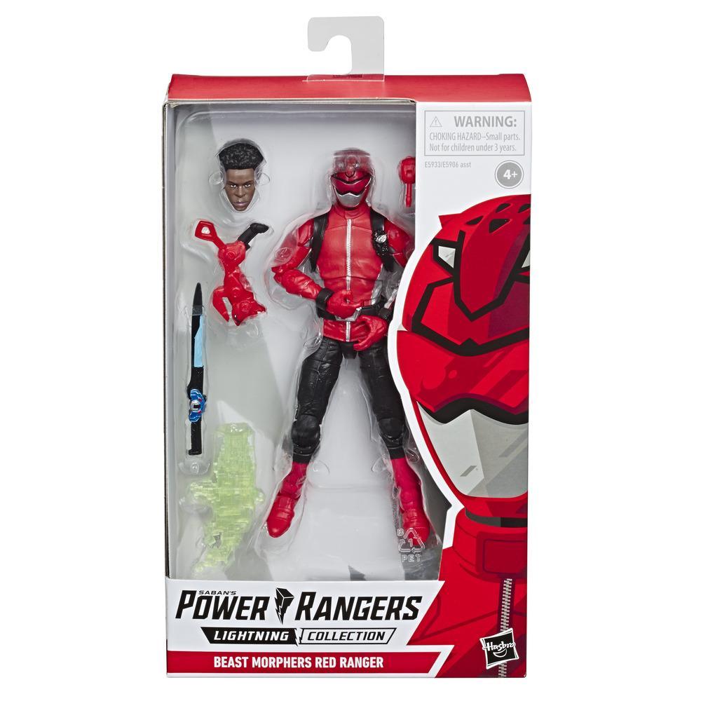 Hasbro Power Rangers Lightning Collection 6" Beast Morphers Red Ranger NEW 