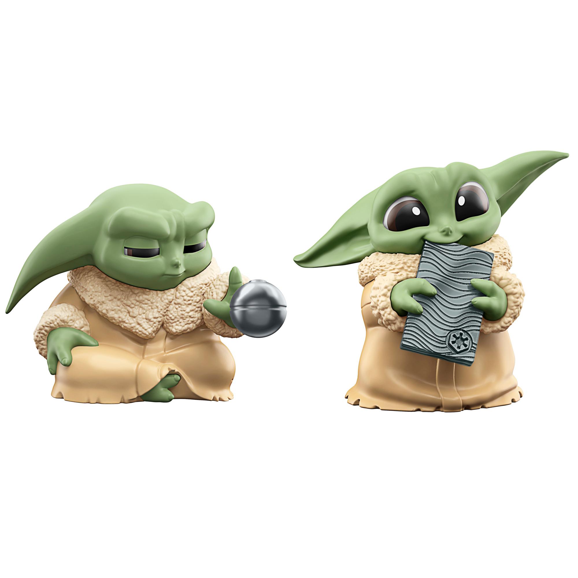 Star Wars The Bounty Collection Series 5, 2-Pack Grogu Figures, 2.25"-Scale Force Focus, Beskar Bite, Ages 4 and Up