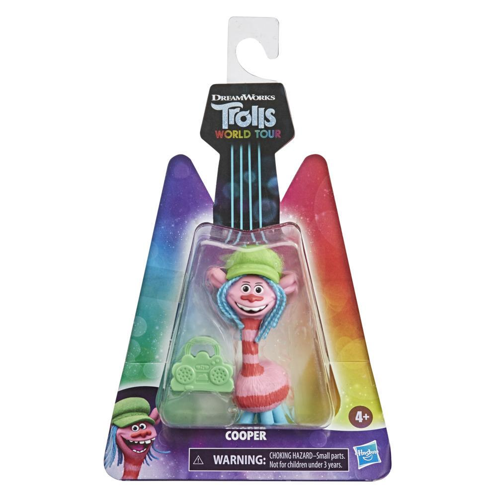 DreamWorks Trolls World Tour Cooper, Doll Figure with Boombox Accessory, Toy Inspired by the Movie Trolls World Tour