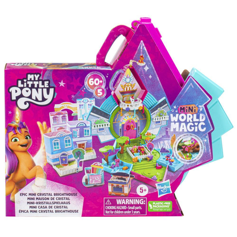 My Little Pony Mini World Magic Epic Mini Crystal Brighthouse Toy - Playset  with 5 Collectible Figures, Kids Ages 5+ - My Little Pony