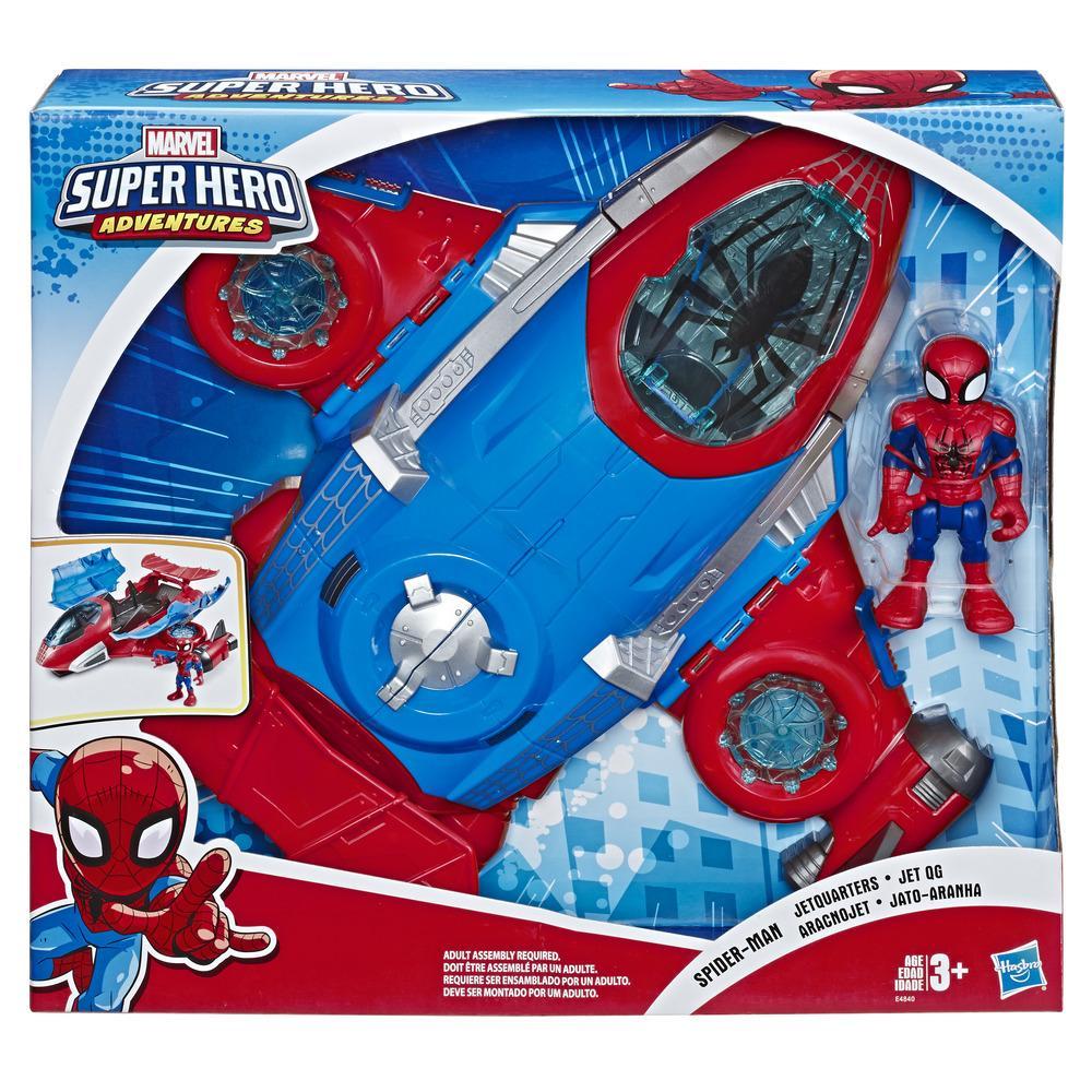 Marvel E4840 Playskool Heroes Super Hero Adventures Spider-man Jetquarters for sale online 
