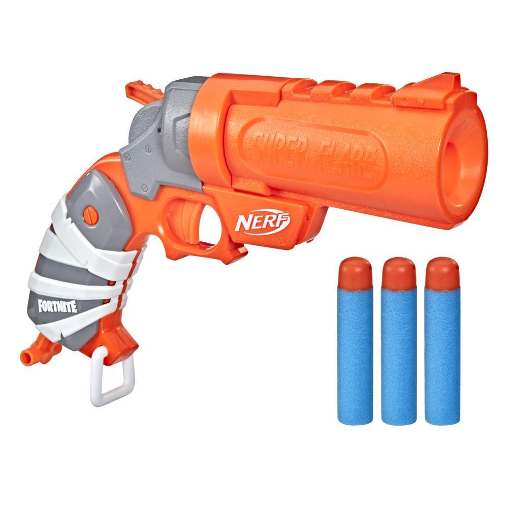 NERF Fortnite Flare Dart Blaster, Break-Open Dart Loading, Includes 3 Mega  Darts That Whistle Through The Air, Pull-Down Priming Handle