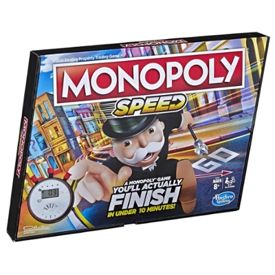 Monopoly Speed Board Game For Kids Ages 8 and Up