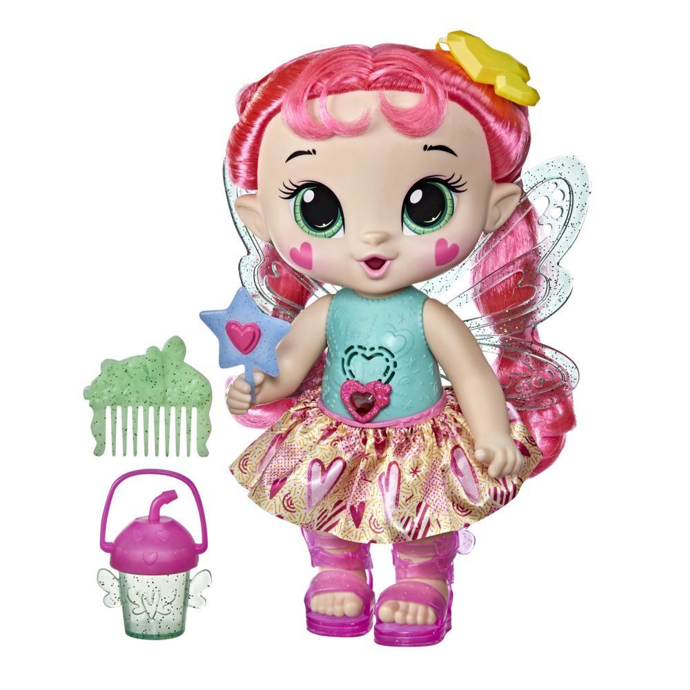 Baby Alive GloPixies Doll, Sammie Shimmer, Glowing Pixie Toy for Kids Ages 3 and Up, Interactive 10.5-inch Doll