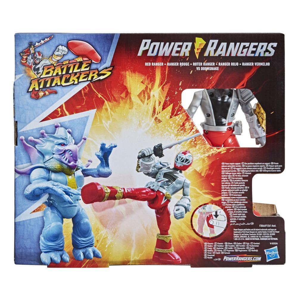 Power Rangers Dino Fury Battle Attackers 2-Pack Red Ranger vs 