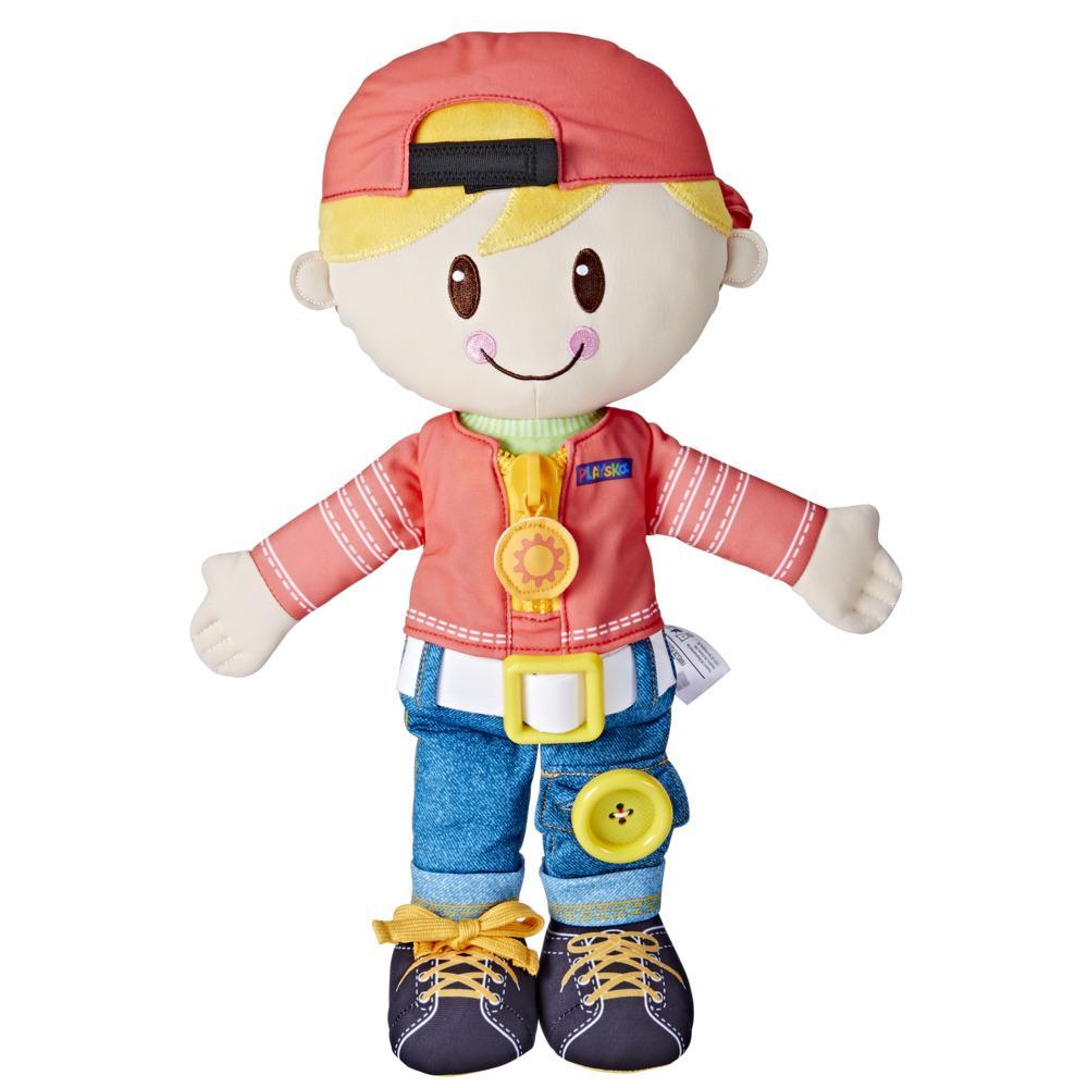 Playskool Dressy Kids Boy Doll with Blond Hair, Activity Plush Toy for Kids Ages 2 and Up (Amazon Exclusive)
