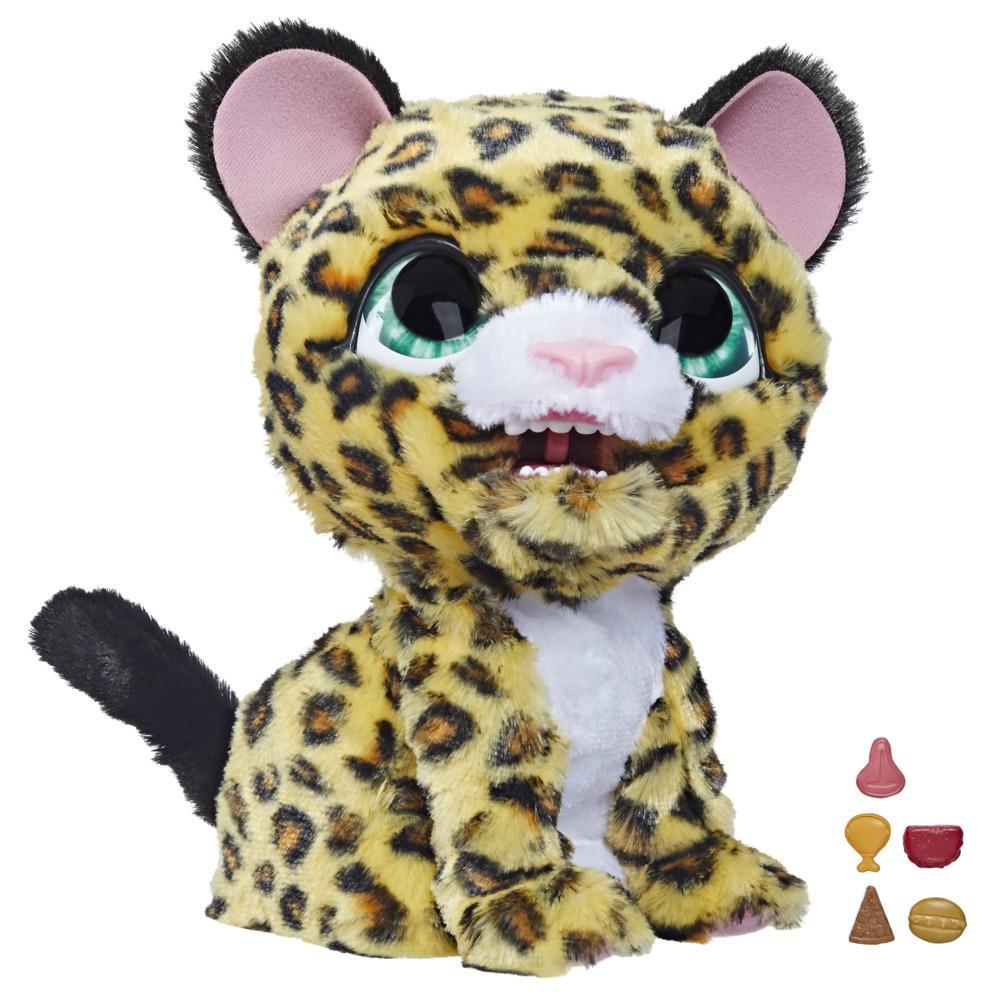 furReal Lil’ Wilds Lolly the Leopard Animatronic Toy: Electronic Plush Pet, 40+ Sounds and Reactions; Ages 4 and Up