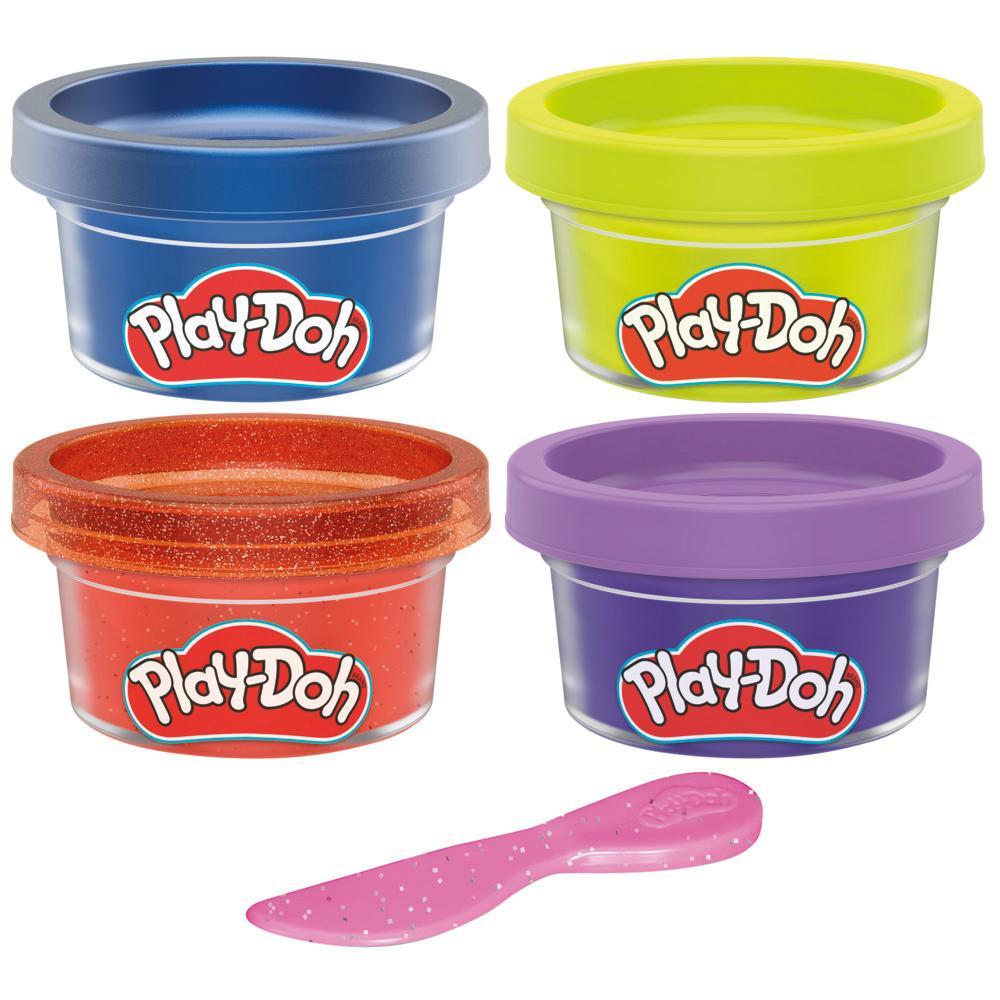 Play-Doh Monster Mini Color 4-Pack of Modeling Compound with Glitter and  Metallic Colors, 1-Ounce Cans, Non-Toxic - Play-Doh