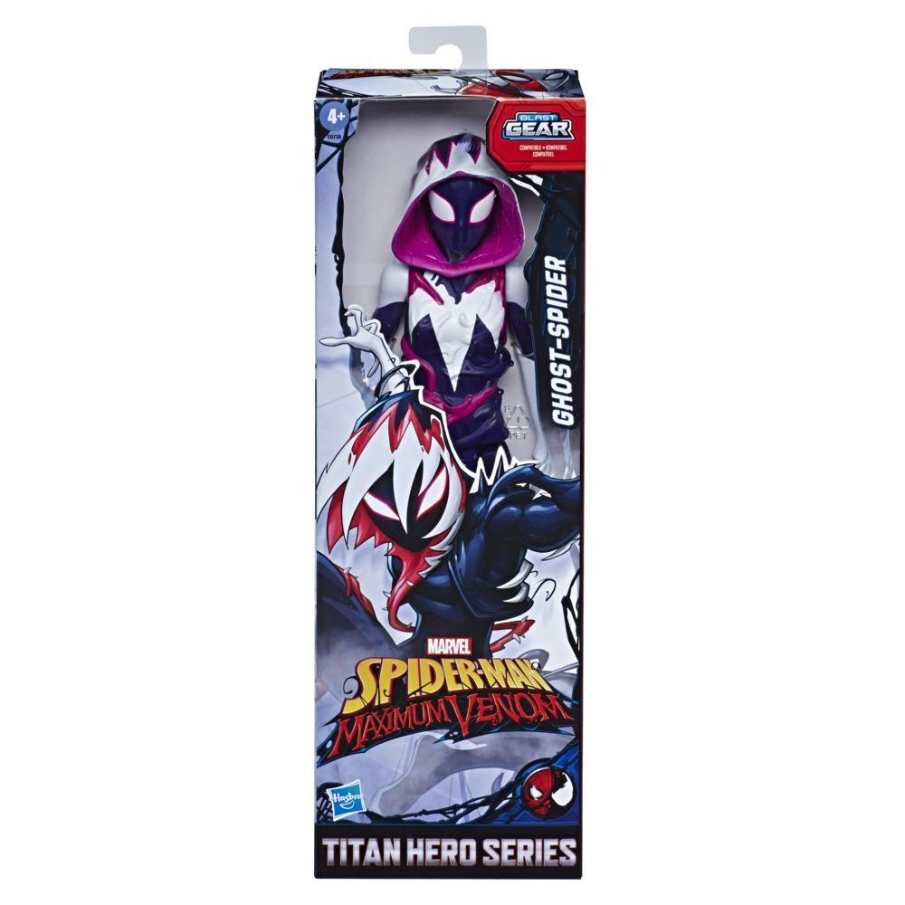 Details about   Marvel Spiderman Maximum Titan Hero Series Venom Ghost-Spider Action Figure New 