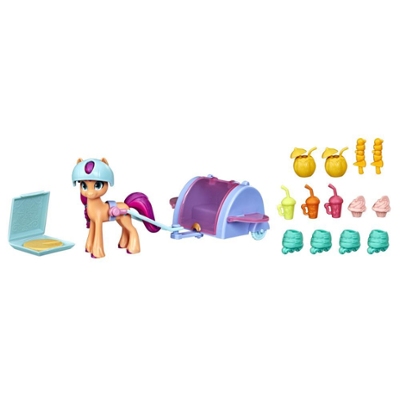My Little Pony: A New Generation Sunny Starscout Movie Magic Playset - 3-Inch Orange Pony Toy with 17 Accessories