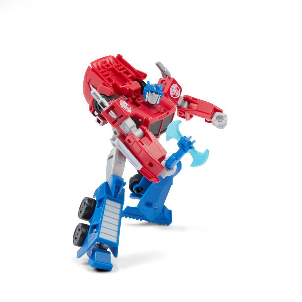 Transformers Toys EarthSpark Deluxe Class Optimus Prime Action