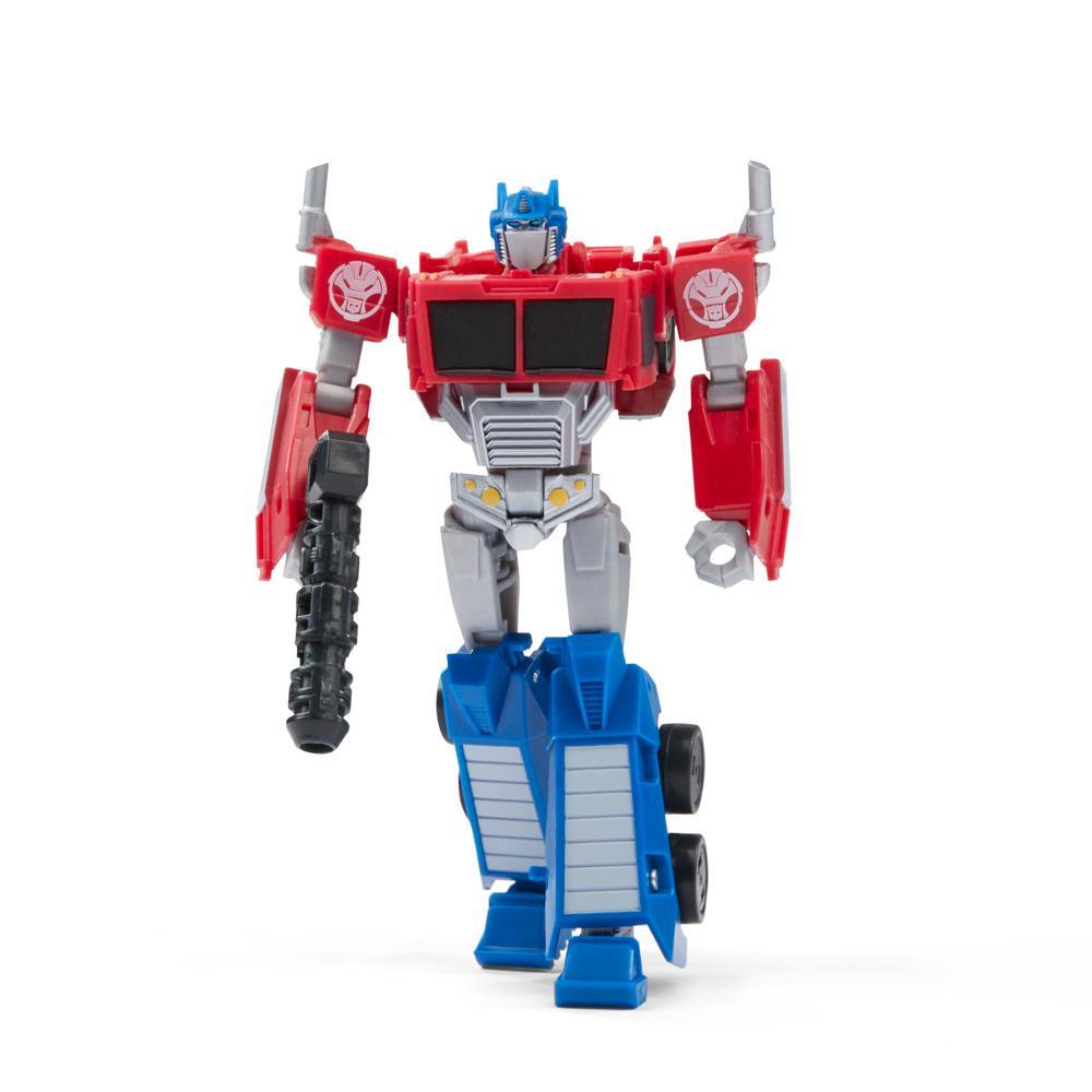 Transformers Toys EarthSpark Deluxe Class Optimus Prime Action Figure