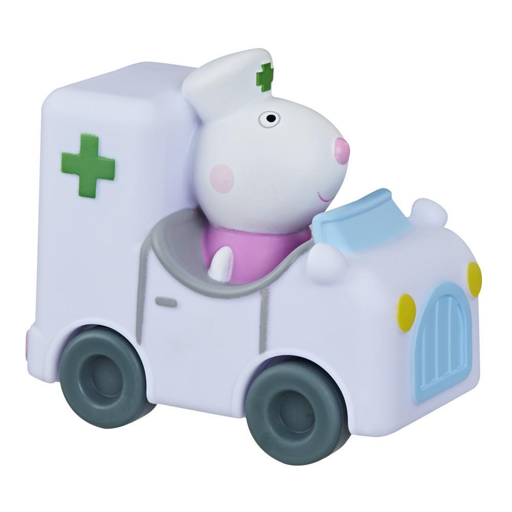 Peppa Pig Little Buggy Vehicle Preschool Toy with Attached Figure Inside (Suzy Sheep in Ambulance), for Ages 3 and Up