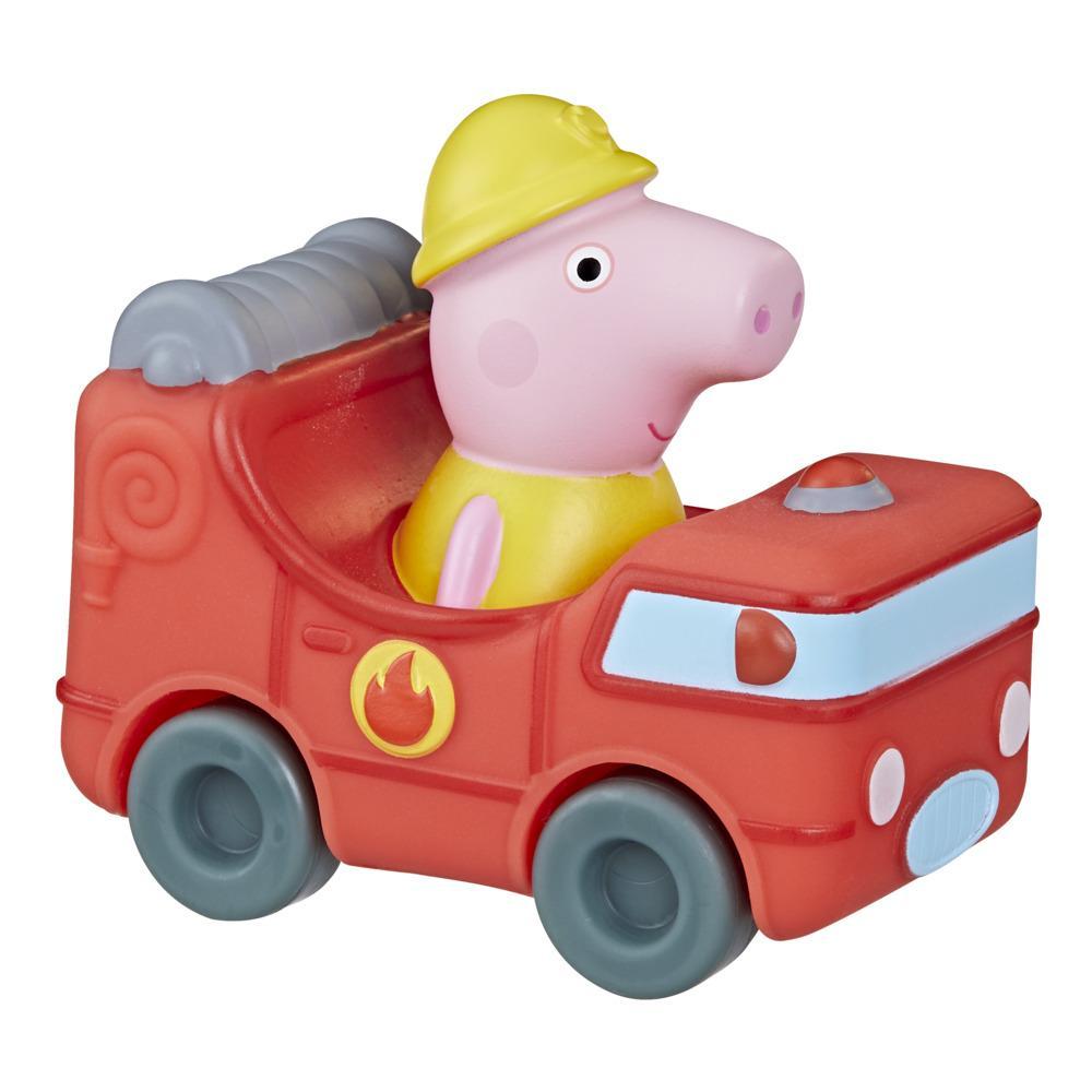 Peppa Pig Little Buggy Vehicle Preschool Toy with Attached Figure Inside (Peppa Pig in Firetruck), for Ages 3 and Up