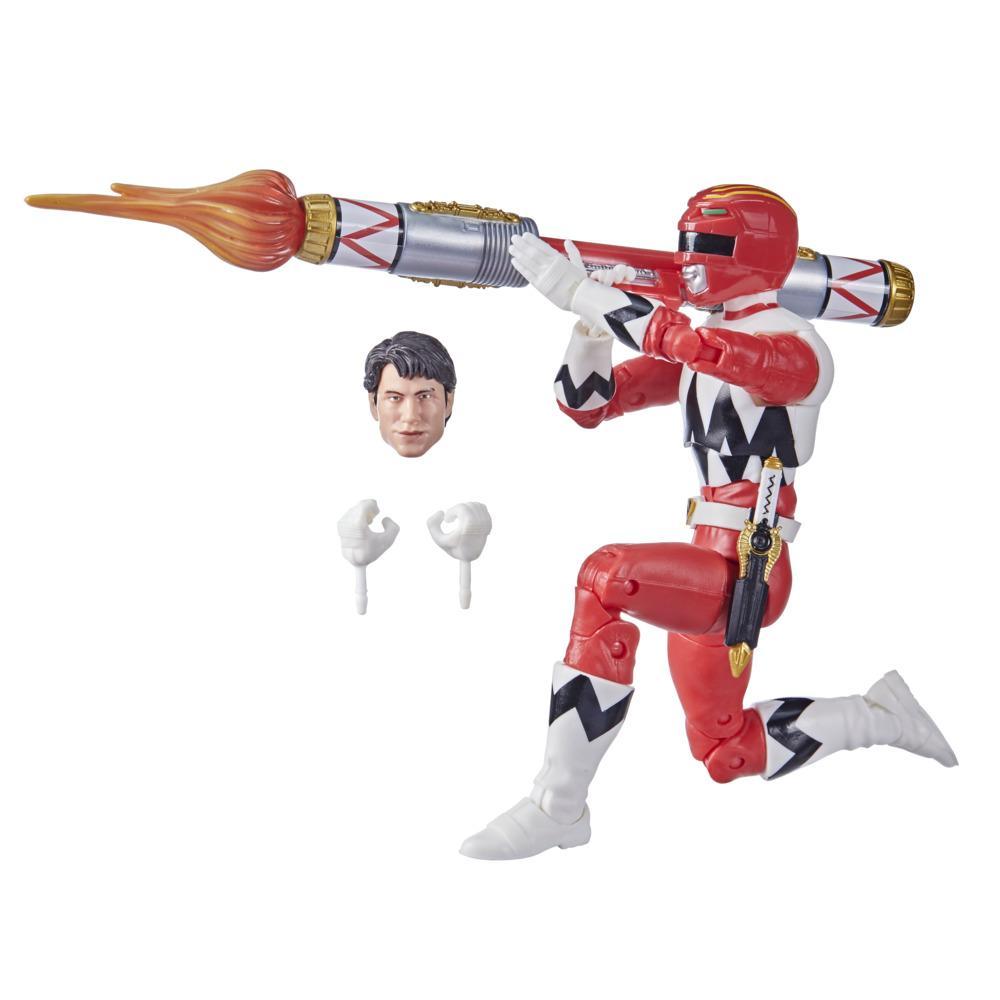  Power Rangers Lightning Collection Dino Thunder Red Ranger  6-Inch Premium Collectible Action Figure Toy with Accessories : Toys & Games