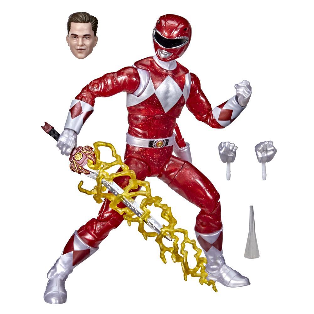 Power Rangers Lightning Collection Mighty Morphin Metallic Red Ranger 6-Inch Premium Collectible Action Figure Toy