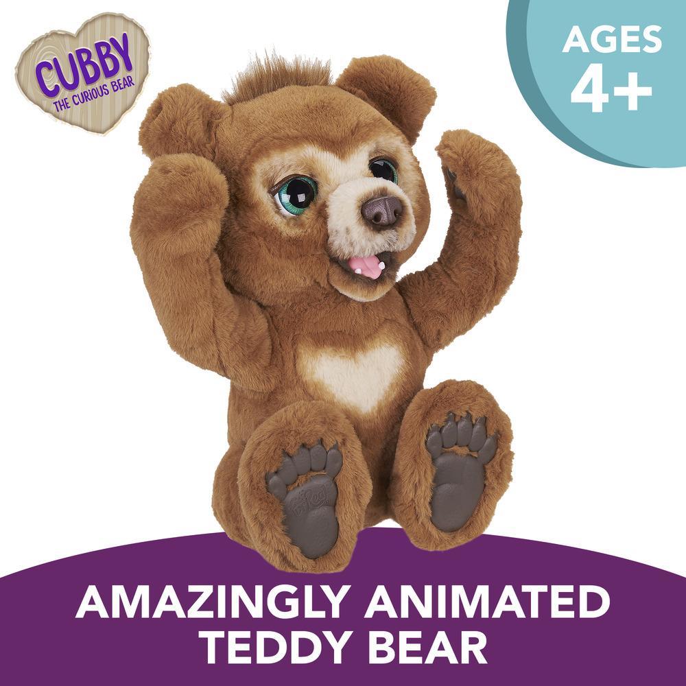 3-in-1 .FREE FAST SHIP furReal Cubby The Curious Bear Interactive Plush Toy 