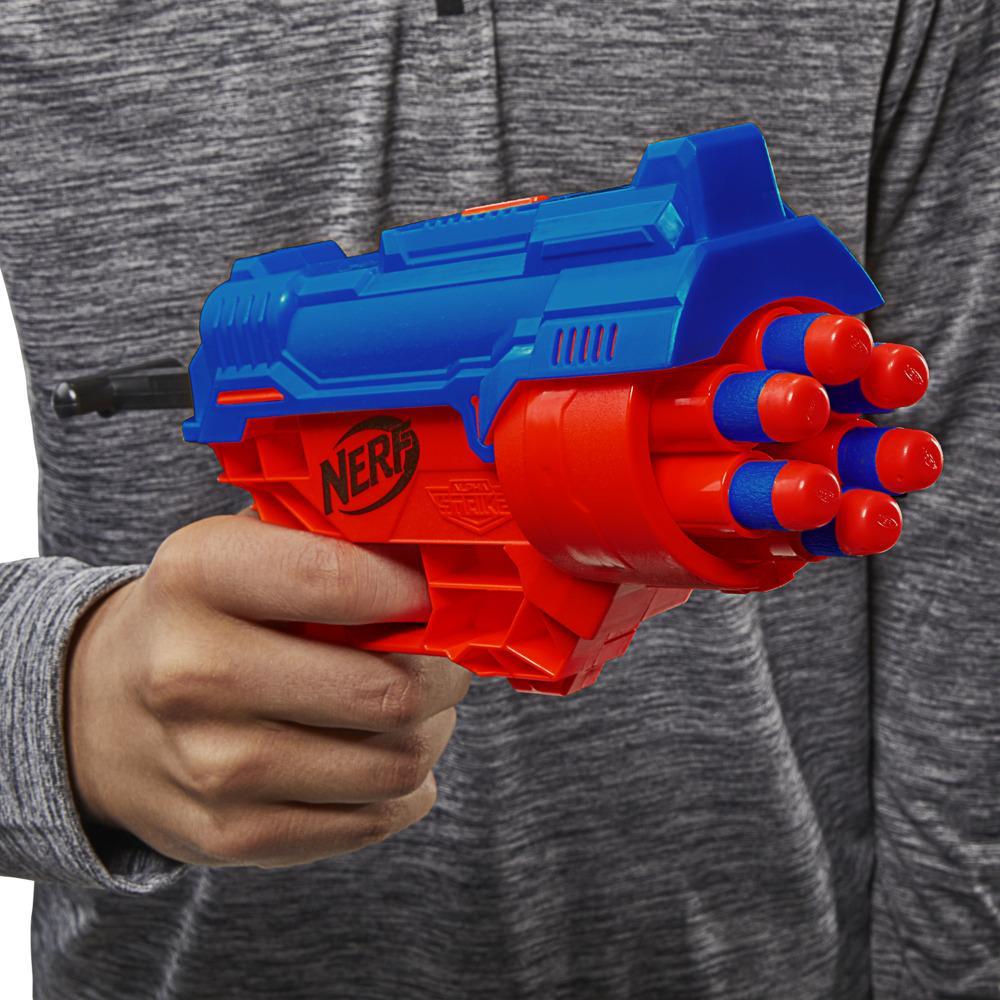 Nerf Alpha Strike Boa RC-6 Blaster with 6-Dart Rotating Drum -- Fire 6 Darts in a Row -- Includes 6 Nerf Elite Darts