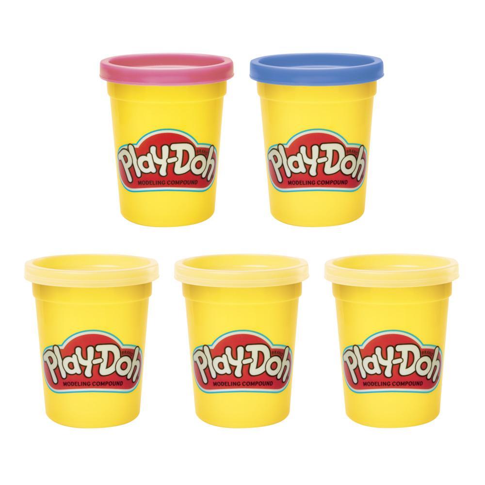 Play-Doh Color Me Happy 5-Pack with 3 Emoji-Inspired Cans for Kids 2 Years and Up, Non-Toxic