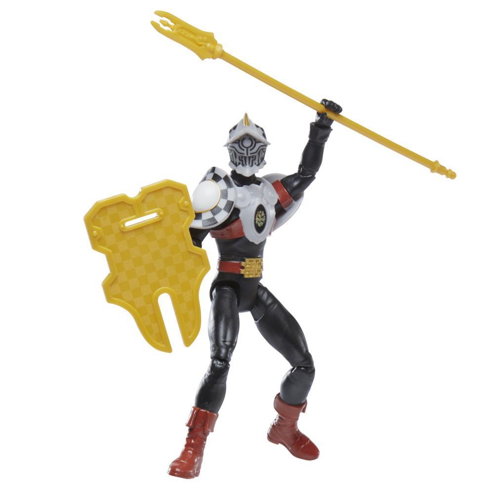 Power Rangers Dino Fury Hengeman 6-Inch Action Figure Toy with Dino Fury Key, Dino-Themed Accessory for Kids Ages 4 and Up