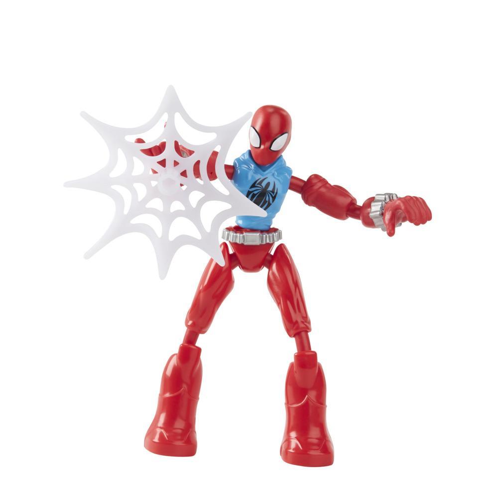 Marvel Spider-Man Bend and Flex Marvel’s Scarlet Spider Action Figure, 6-Inch Flexible Figure, Includes Web Accessory, Ages 4 And Up