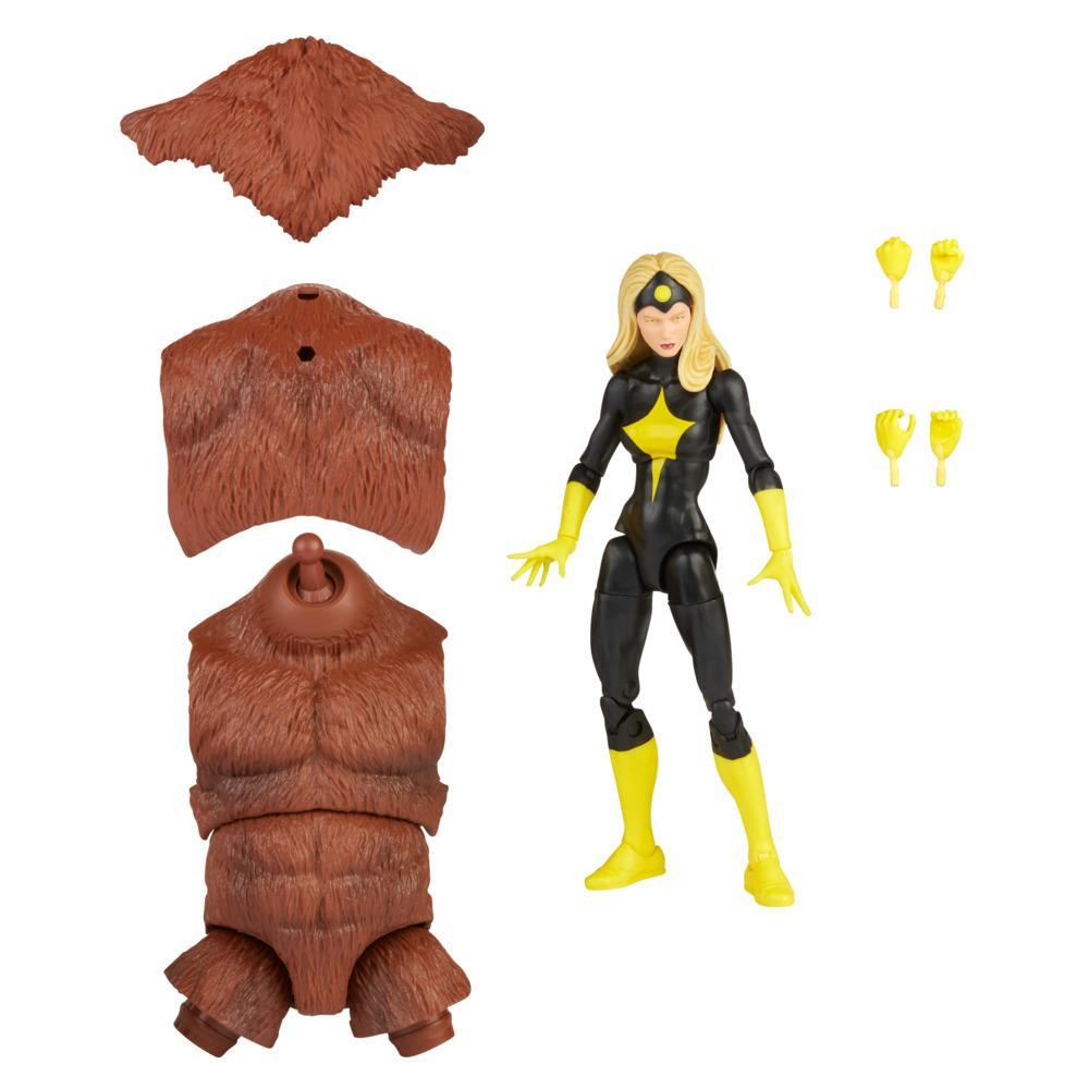 Hasbro Marvel Legends Series 6-inch Darkstar Action Figure Toy, Includes 2 Accessories and 1 Build-A-Figure Part