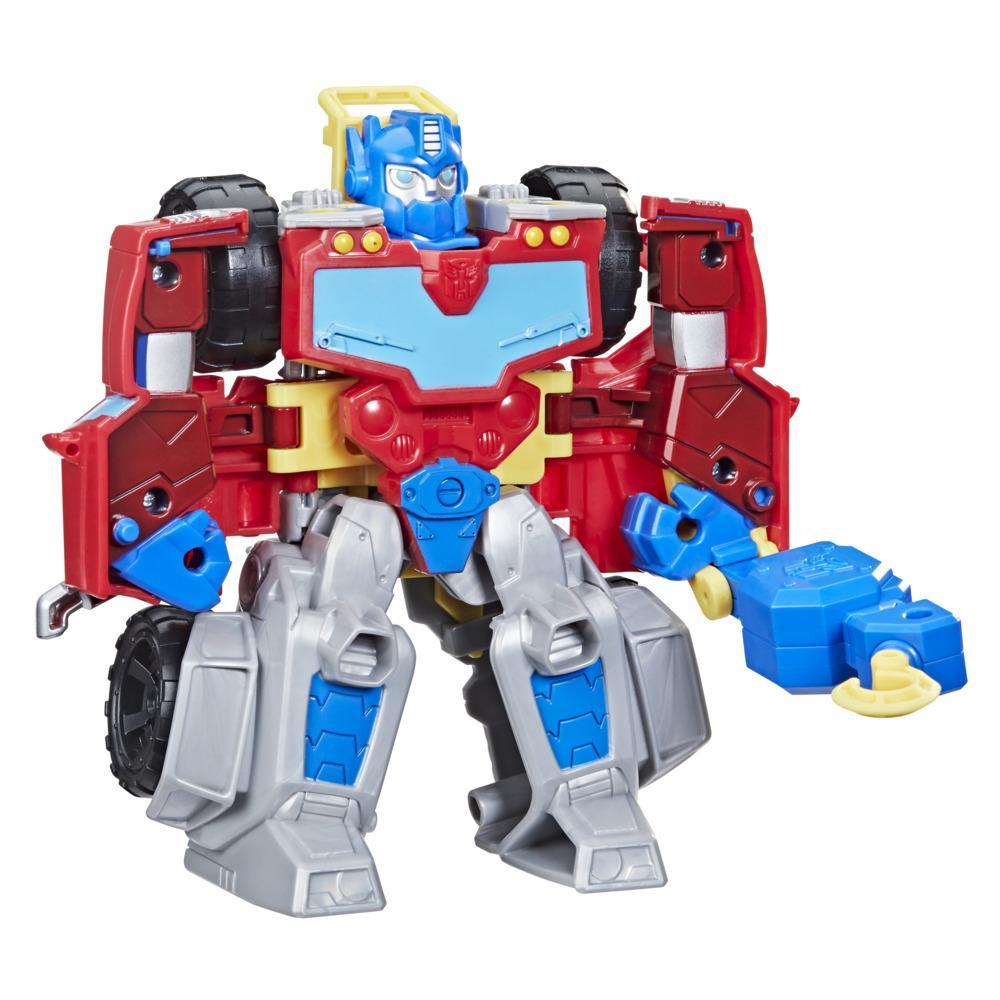 Transformers Rescue Bots Academy Optimus Prime, 6-Inch Collectible Figure, Converting Robot Toy for Kids Ages 3 and Up