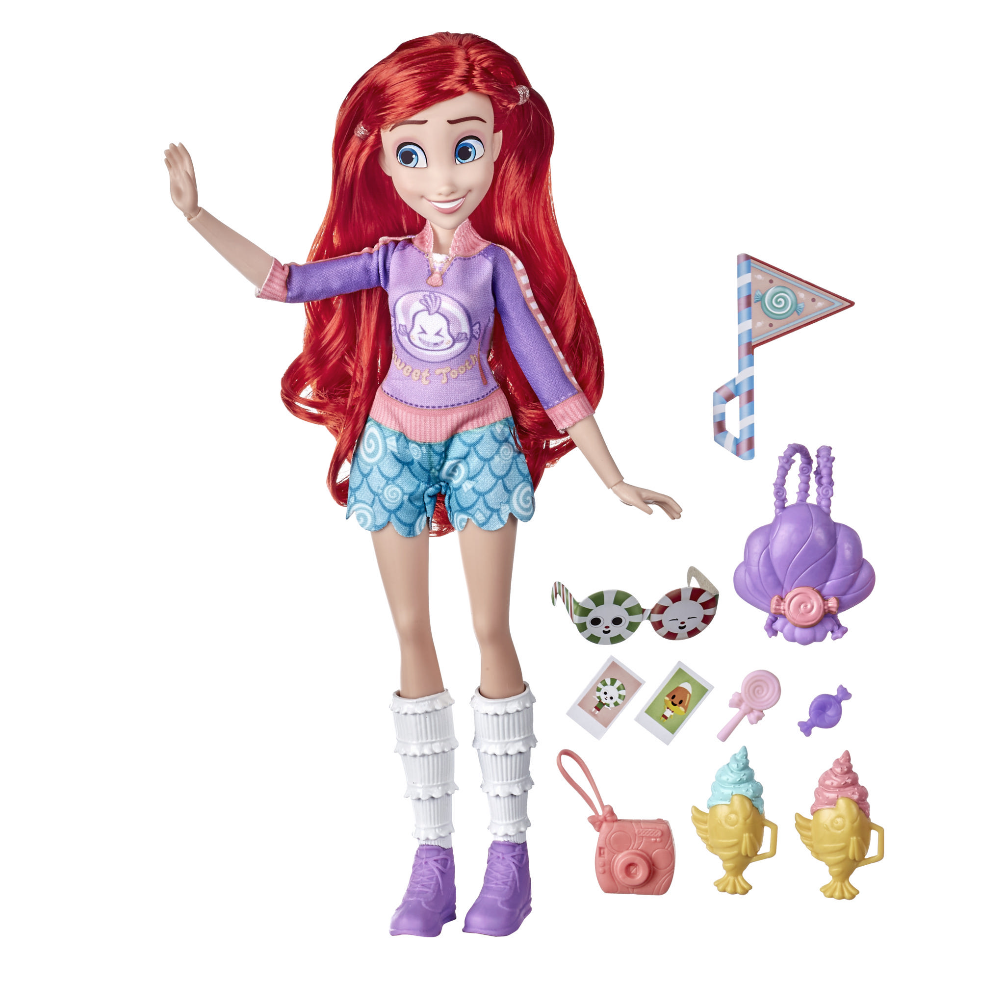 Disney Princess Comfy Squad Ariel FASHION DOLL Nuovo di Zecca * 