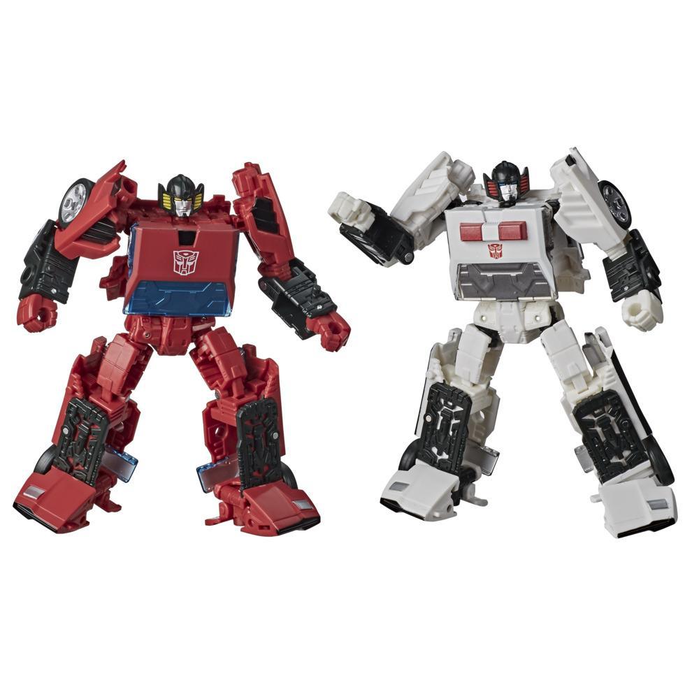 Transformers Generations Selects WFC-GS20 Cordon and Autobot Spin-out, War for Cybertron Deluxe Class Collector Figures, 5.5-inch
