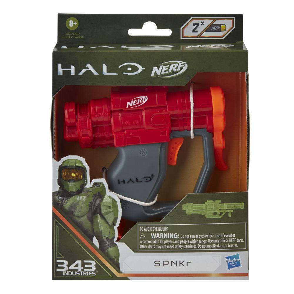 Nerf MicroShots Halo SPNKr -- Mini Dart-Firing Blaster and 2 Nerf Darts