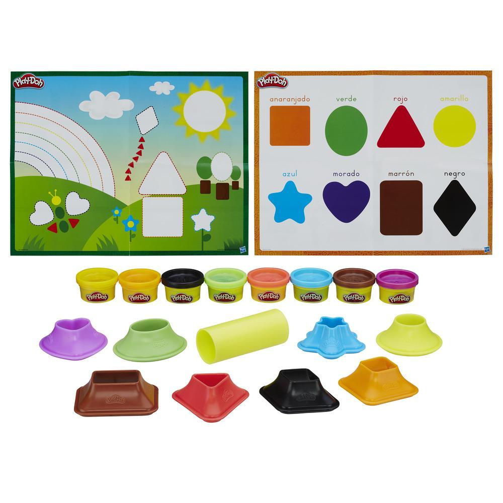 Play-Doh Shape and Learn Colors and Shapes