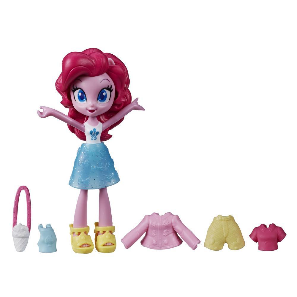 My Little Pony Equestria Girls Fashion Squad Pinkie Pie, 3-Inch Potion Mini Doll Toy with Outfit, Surprise Accessories
