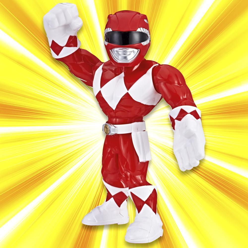 Playskool Heróis Mega mighties Power Rangers Ranger vermelho Figura De 10 Polegadas 