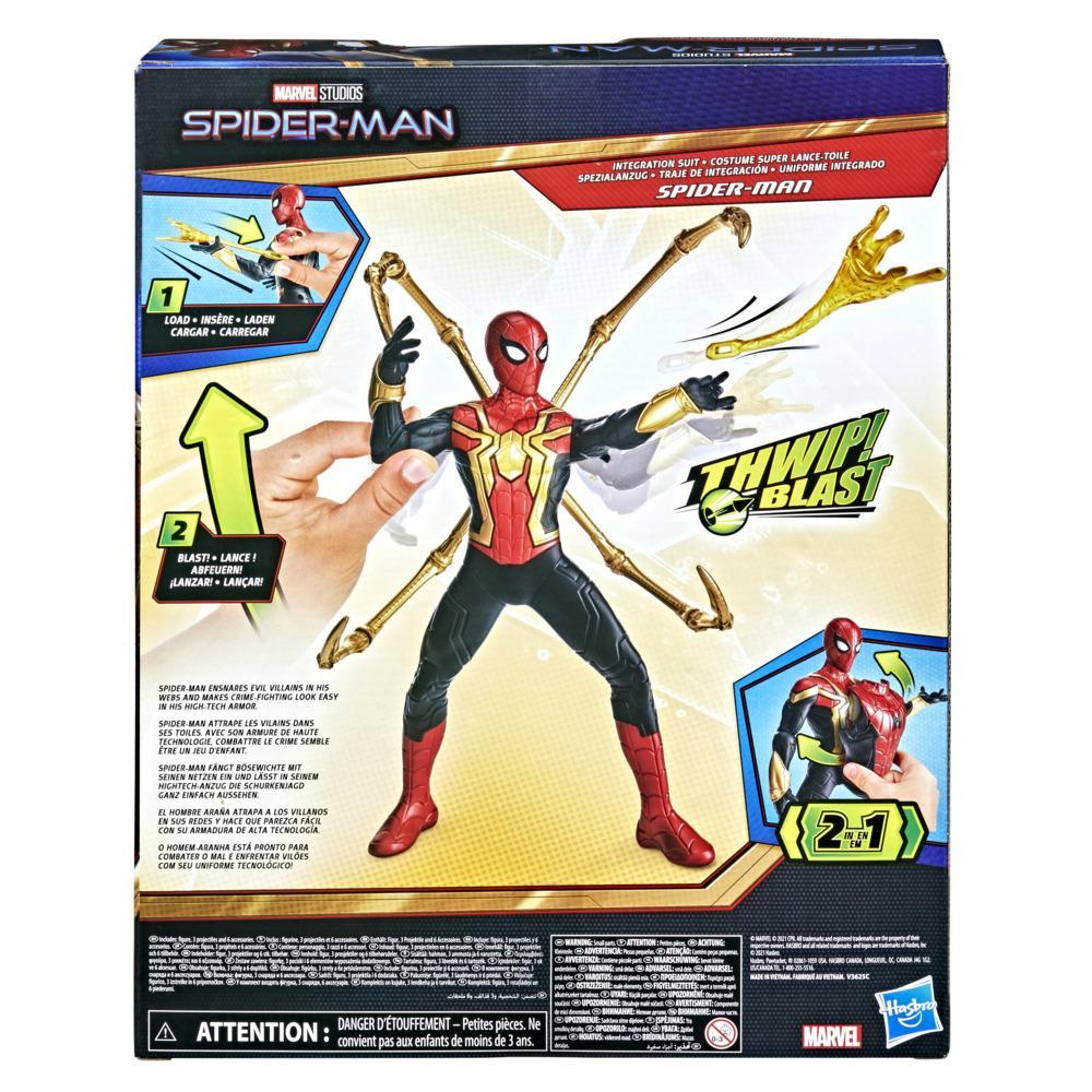 Marvel Spider-Man Deluxe Thwip Blast Integrated Suit Action Figure Model Kid Toy 